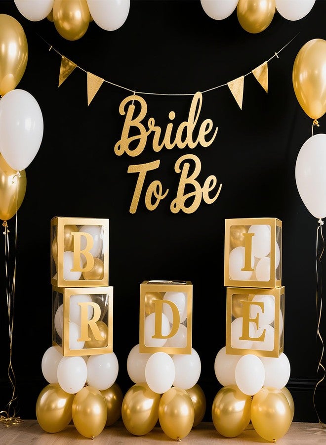 Ledido Gold Transparent Balloon Boxes With 78 Letters, Baby Boxes with Letters for Baby Shower Clear Letter Boxes for Party Graduation Wedding Birthday Baby Shower Decorations 5 PCS - Image 4